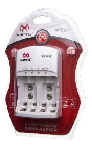 Carregador De Pilhas Mox - Mo-Cp50