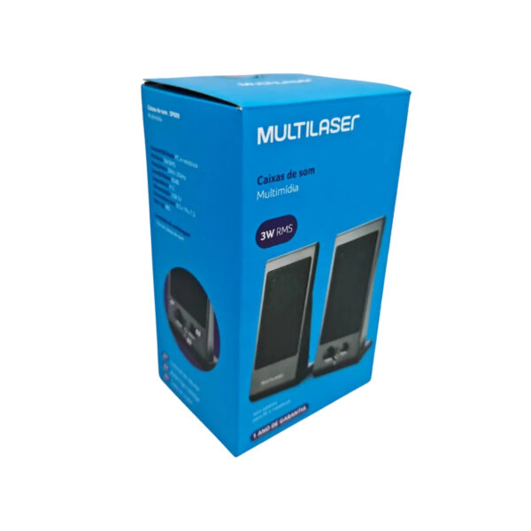 Caixa De Som P/ Pc 3W Rms Multi- Sp009 - Imagem 4