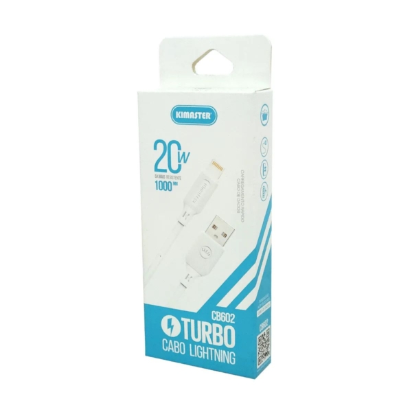 Cabo Carregador Kimaster 1M Lightning - Cb602