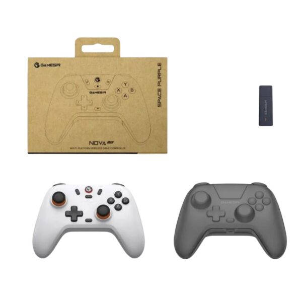 125c7f16306bc4d8894c10d565487716.jpg Controle Sem Fio Gamersir T4 Nova Lite - Ash Gray