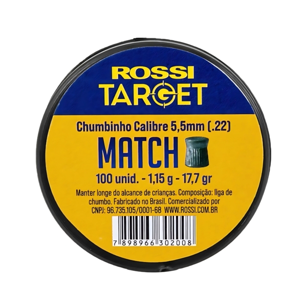 125fdb066af152bd48b76e25481d1d7f-17.jpg Chumbinho Rossi 5,5mm Target Match - 100 Un