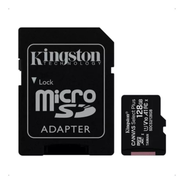 Cartão De Memória Kingston Canvas Select Plus 128GB - Classe 10