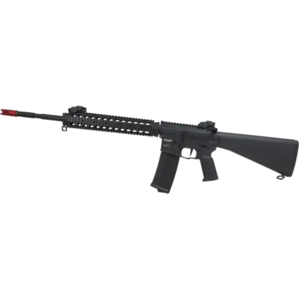 Rifle Elétrico 6mm Ar15 Neptune Dmr Plus + Bateria + Esferas Bbs 6mm 0,20G (1000 Un)
