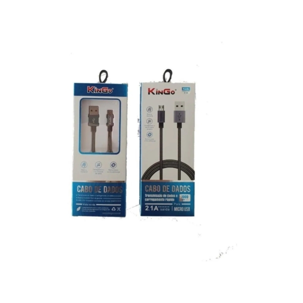 Cabo Carregador Metalizado - V8