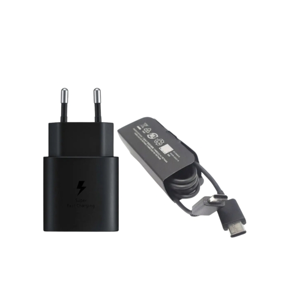 Kit Carregador 25W Samsung Fast Charge Type-C/Type-C - EP-T2510XB