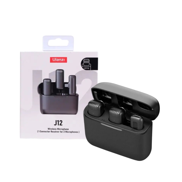 49f914c11fb15cec6a953b4dd14bf69e-19.jpg Microfone De Lapela C/ 2 Microfones Wireless - Ulanzi J12