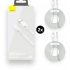 Cabo Carregador Baseus Kit C/ 2 Unidades Usb/Type-C 5A 40w -Tzcatzj-02
