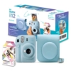 Kit Câmera Instax Mini 12 Bolsa + Filme - Azul Candy