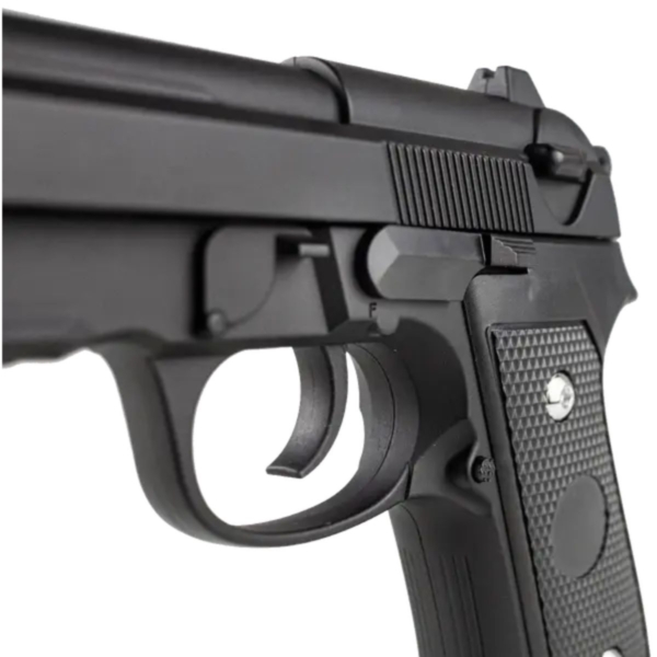 Pistola De Pressão 6mm Mola Metal/Polímero Vg Pt92 V22 + Esferas Bbs 6mm (150 Un)