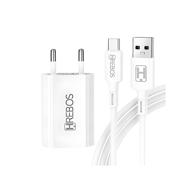 Kit Carregador Celular 3.1A Hrebos Type-C - HS-150C