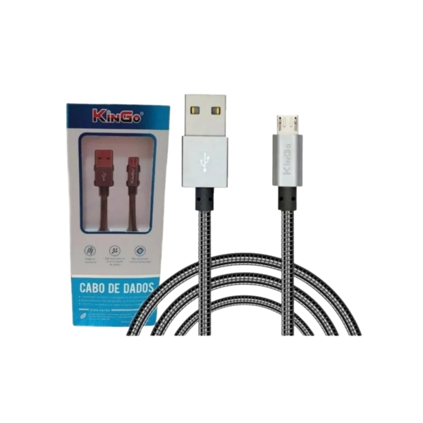 Cabo Carregador Metalizado - V8