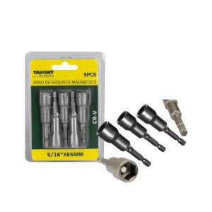 Kit C/ 3 Peças de Soquetes Magnéticos 5/16" - SQ-4200