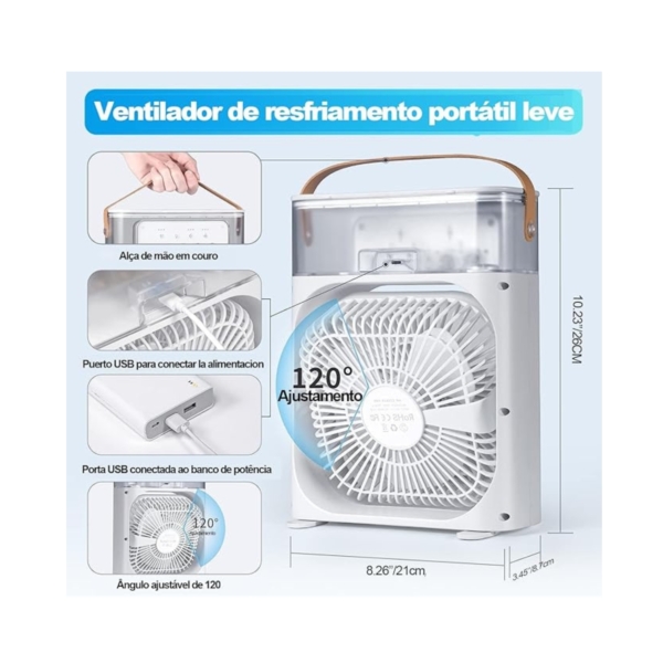 Mini Ventilador Climatizador Portátil