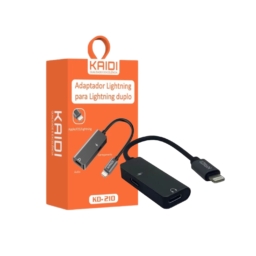 Adaptador Áudio E Carregamento Lightning/Lightning - Kd-210
