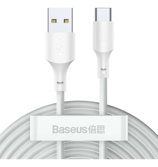 Cabo Carregador Baseus Kit C/ 2 Unidades Usb/Type-C 5A 40w -Tzcatzj-02