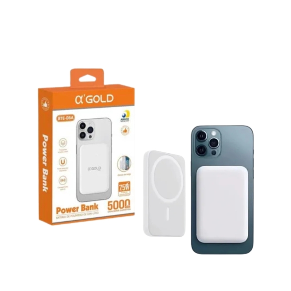 a2dc08d1cd0995176717653fb043d149-18.jpg Carregador Magsafe Wireless Agold 5000Mah 7,5W - Bte-06