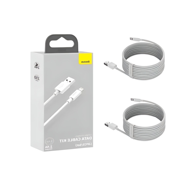 Cabo Carregador Baseus Kit C/ 2 Unidades Usb/Type-C 5A 40w -Tzcatzj-02