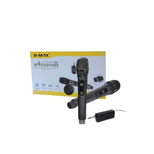 a963ce067e77c2cc6ace6108899bd795-17.jpg Microfone Sem Fio B-Max C/ 2 Microfones - BM-248/250