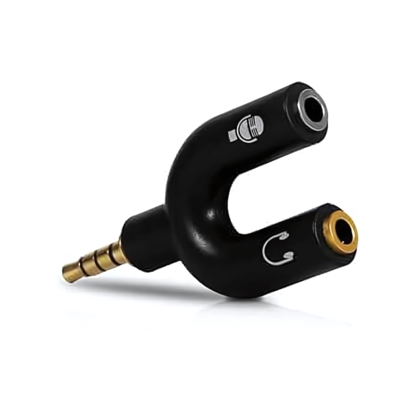 Adaptador P3 - P2 Fone / P2 Mic