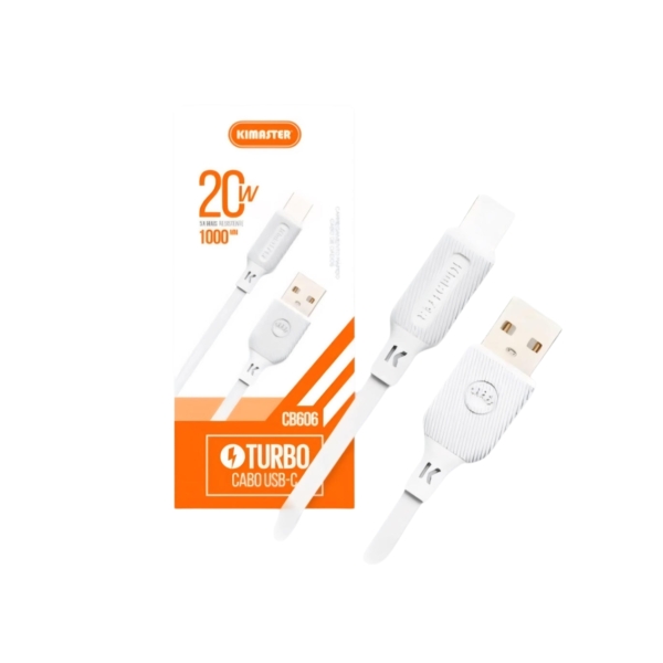 Cabo Carregador Kimaster 1M Type C - Cb606/Cb602