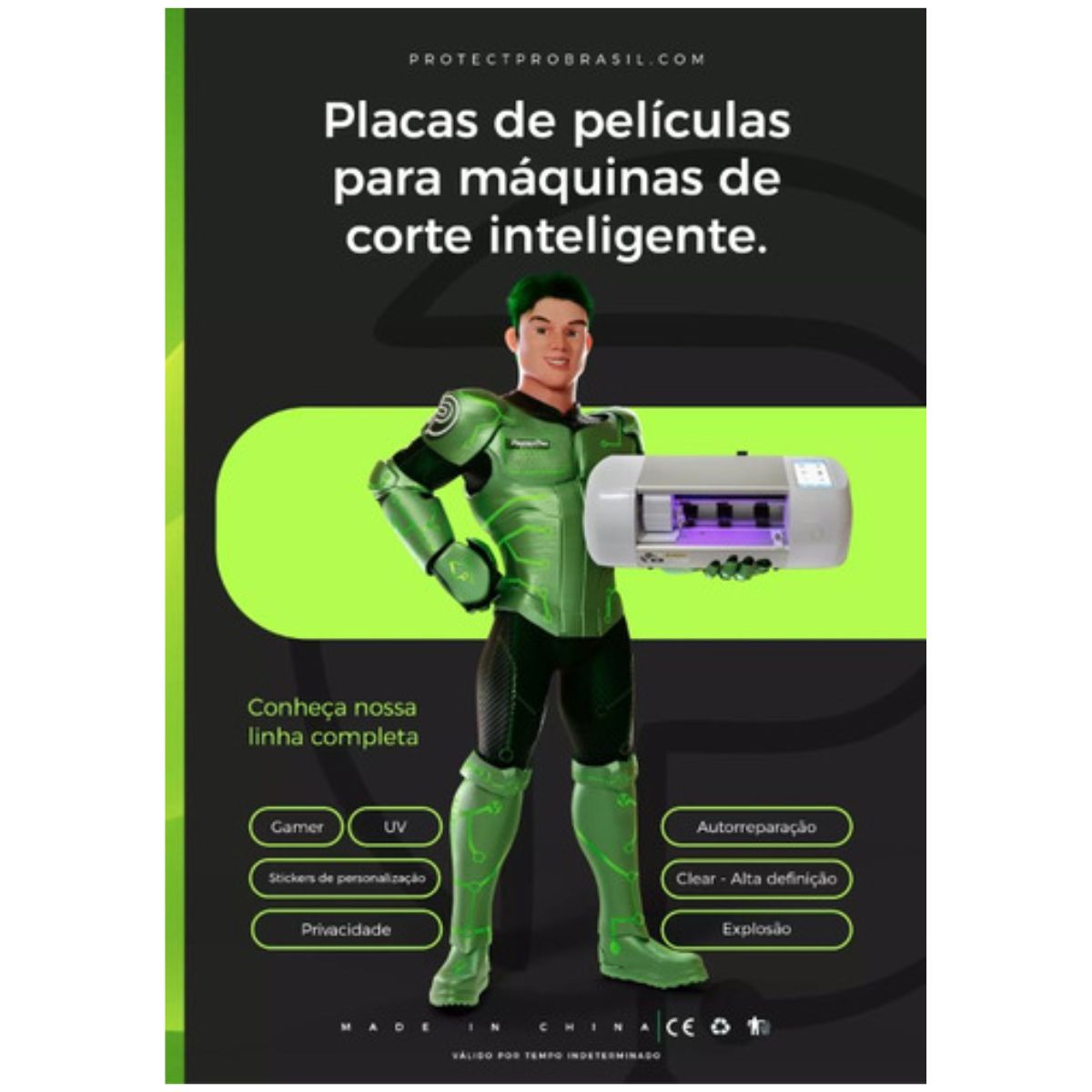 Pack C/ 10 Un Películas P/ Recorte Tablet 11" Protect Pro- Clear HD - Imagem 2