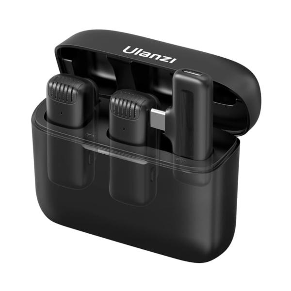 cecfaa3ad06fecc877a4f394788c6203-18.jpg Microfone De Lapela C/ 2 Microfones Wireless - Ulanzi J12