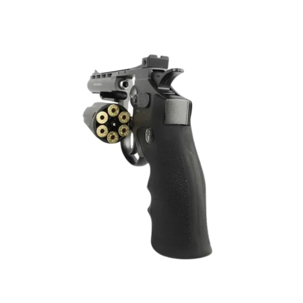 Revólver De Pressão Co2 4" 6mm M701 + 5 Cápsulas De Co2 + Esfera De Aço 6mm