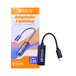 Adaptador Áudio E Carregamento Type-C/Type-C - Hs-312