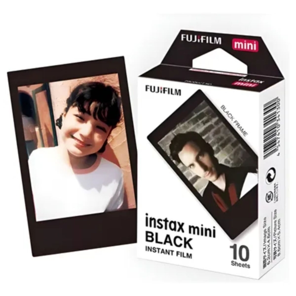 Film Câmera Fotográfica Instax Mini Fujfilm - 10 Fotos Black