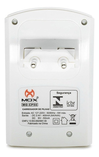 Carregador De Pilhas Mox - Mo-Cp50