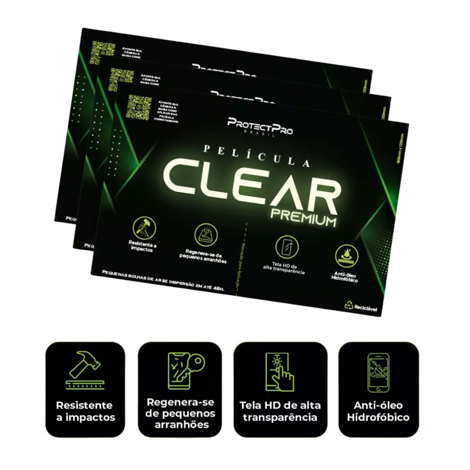 Pack C/ 50 Un Películas P/ Recorte 8" 4A Premium Protect Pro - Imagem 2