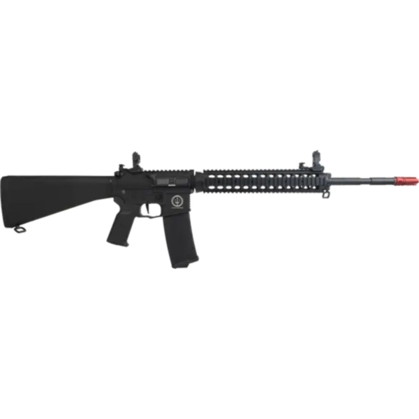 Rifle Elétrico 6mm Ar15 Neptune Dmr Plus + Bateria + Esferas Bbs 6mm 0,20G (1000 Un)