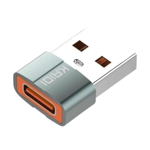 xr:d:DAGA0tuPfX4:7,j:3226127665185628655,t:24041012 Adaptador Conector Usb Macho P/ Type-C Femea Kaidi - Kd-339